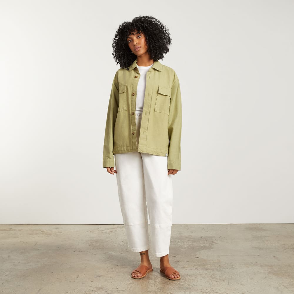 The Everyone Spring Shirt Jacket | Sage