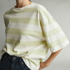 The Premium Weight Relaxed Tee | Seafoam Green / Canvas Tan