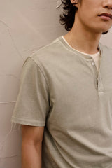 The Cotton Slub Henley | Heather Oatmeal