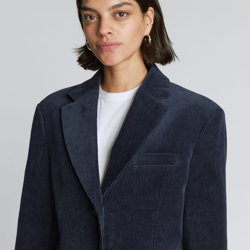 The Corduroy '80s Blazer | Deep Navy