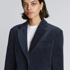 The Corduroy '80s Blazer | Deep Navy