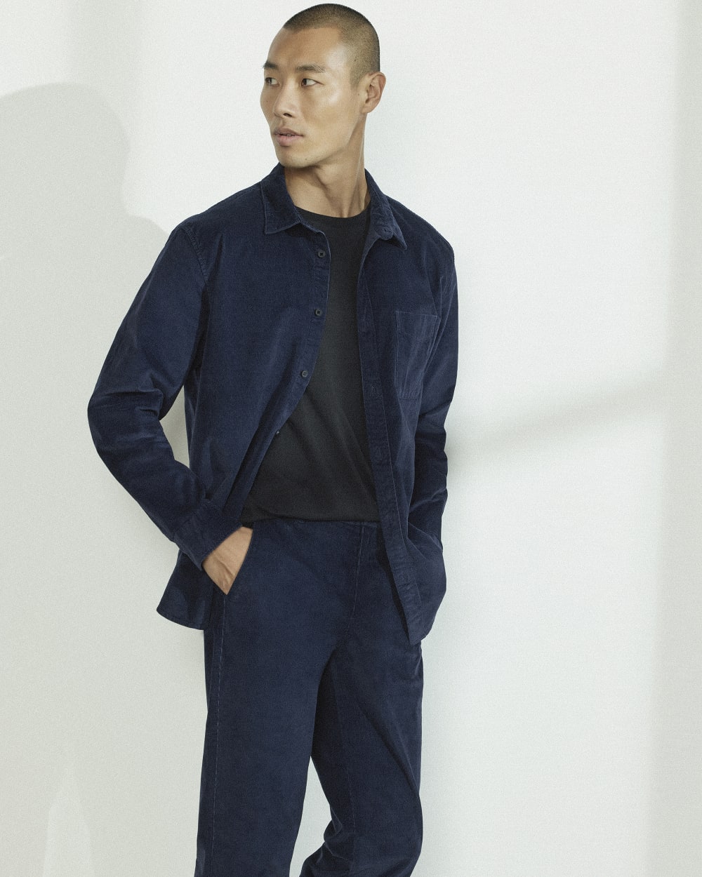 The Relaxed Corduroy Shirt  | Navy