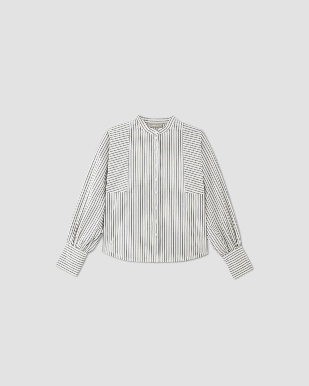The Oversized Raglan Shirt | Bone/Navy