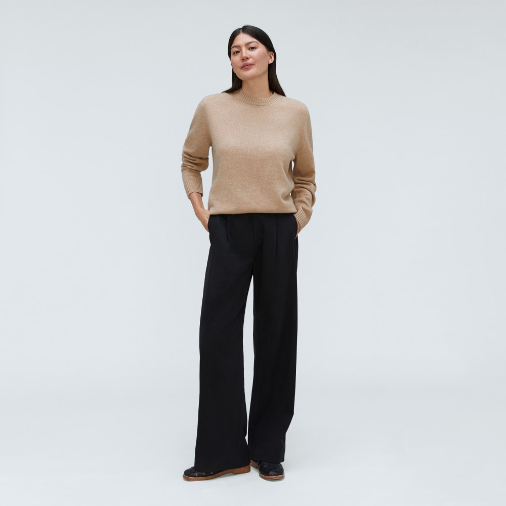 The Everyone Cashmere Crew | Light Camel
