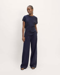 The Drape Top in Butterlite | Navy