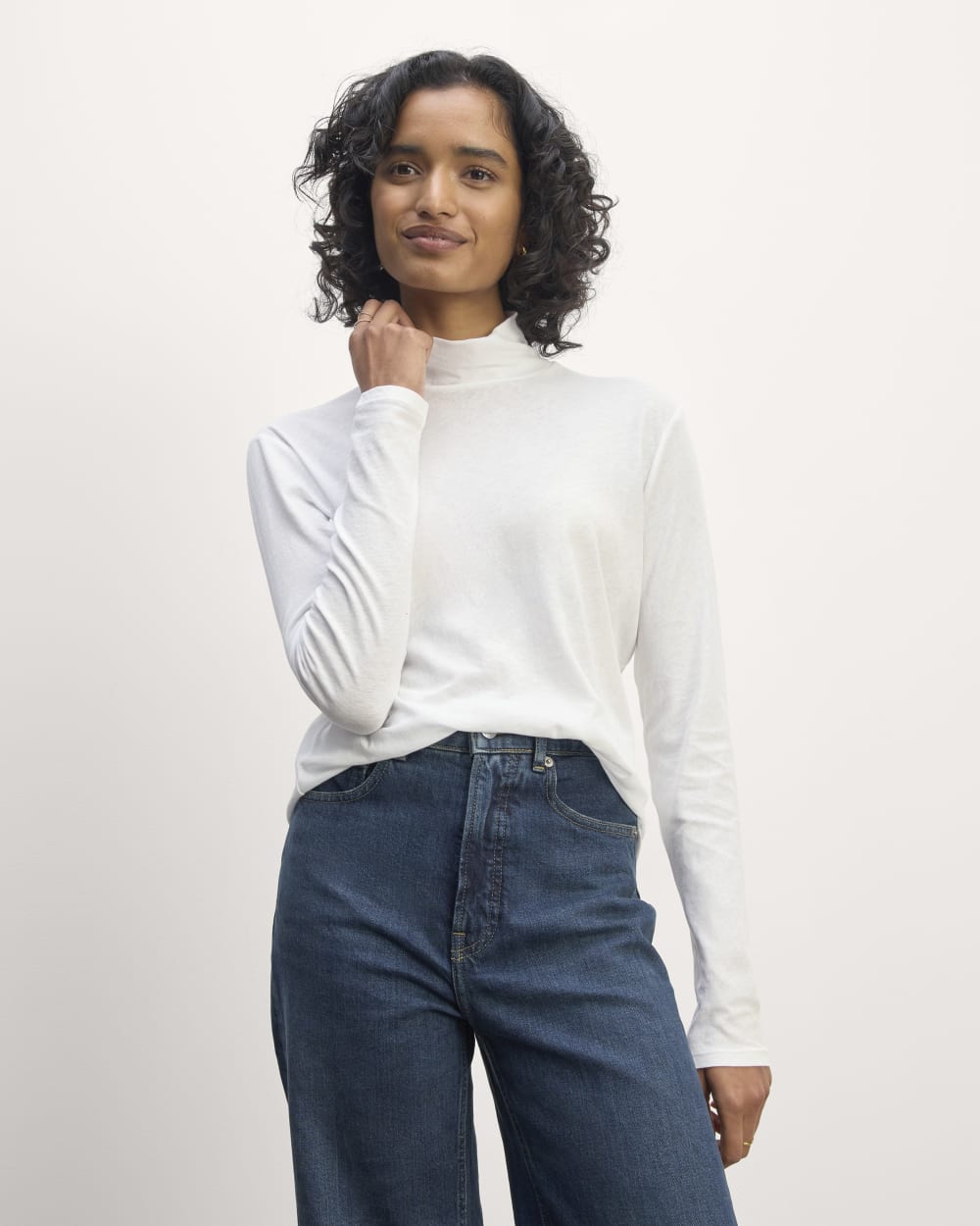 The Air Turtleneck | White