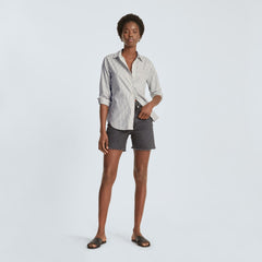 The Must-Have Shirt in Silky Cotton | Deep Blue / Canvas