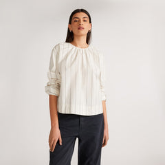 The Poplin Breeze Shirt | Black / Canvas Tan
