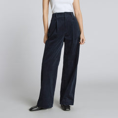 The Corduroy Way-High® Drape Pant  | Deep Navy