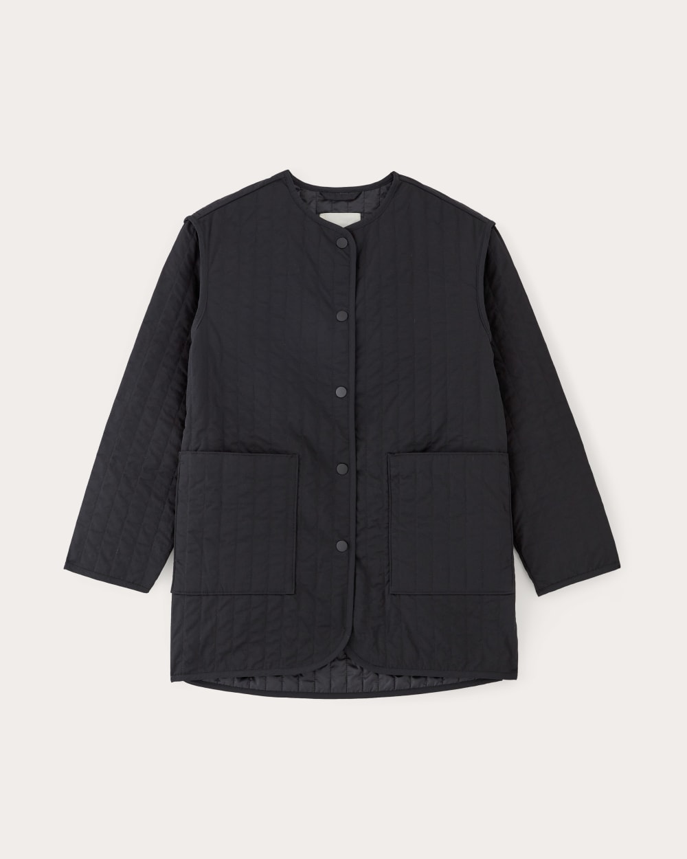 The Midi Quilted Liner | Black