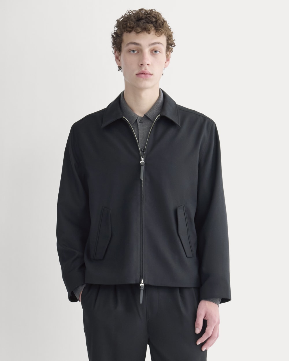 Tailored Zip Jacket |  Black