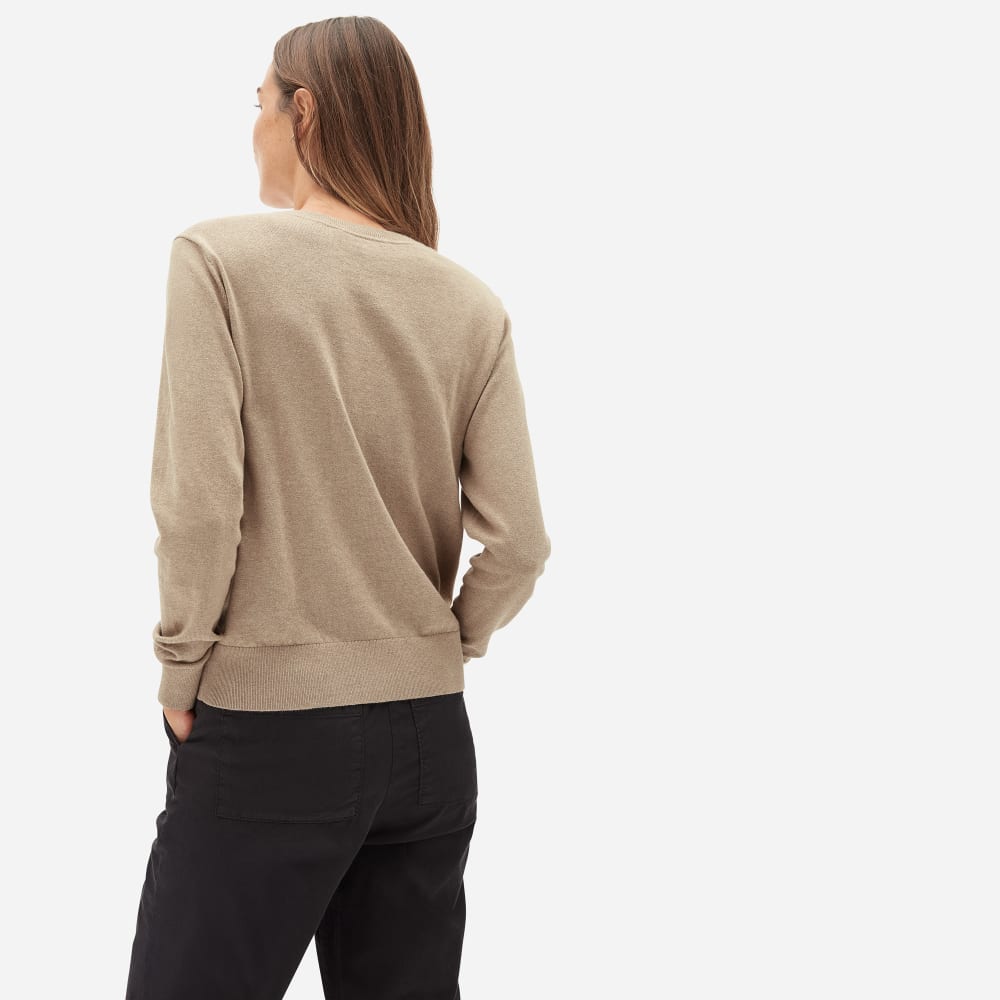 The Organic Cotton Crewneck Sweater  | Tan