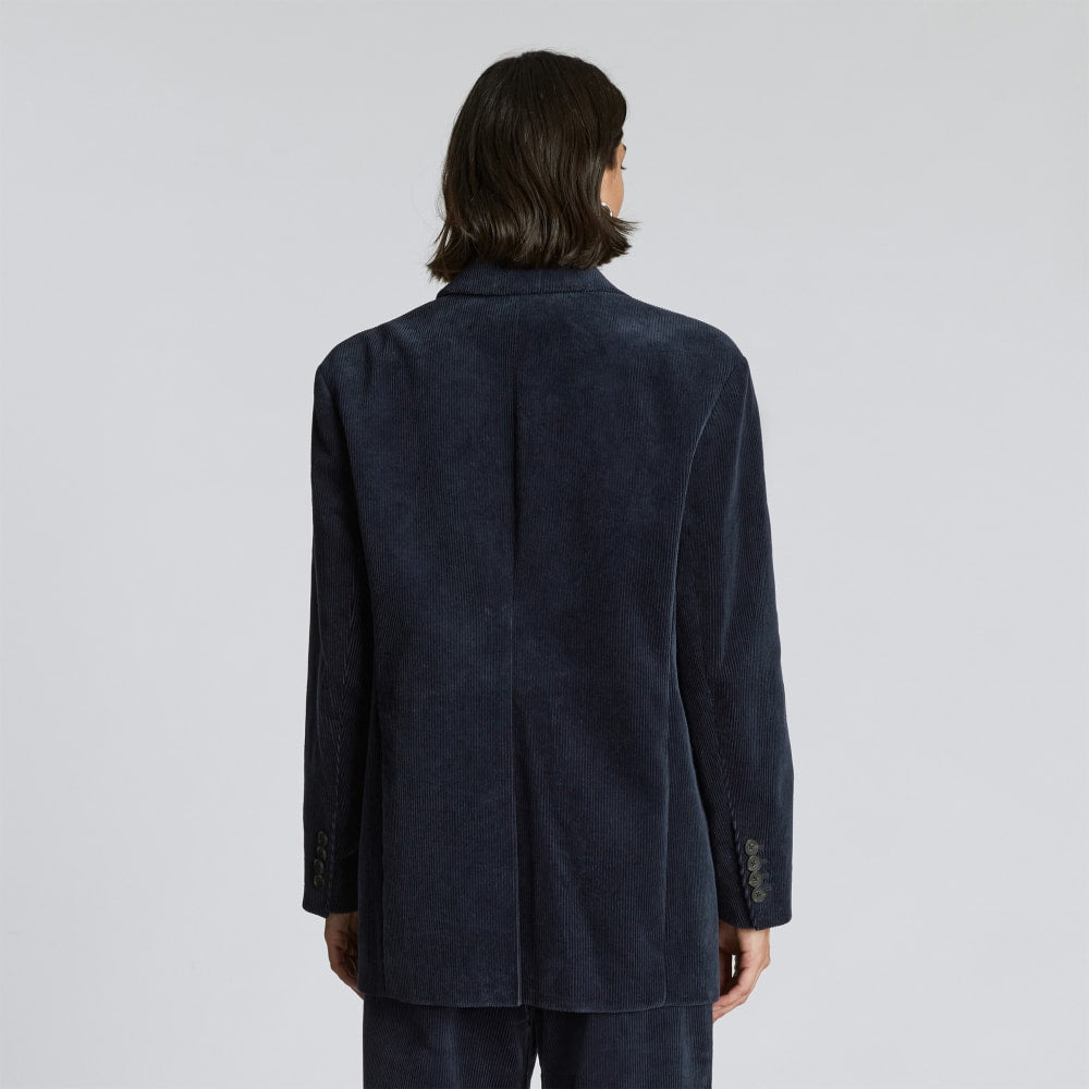 The Corduroy '80s Blazer | Deep Navy