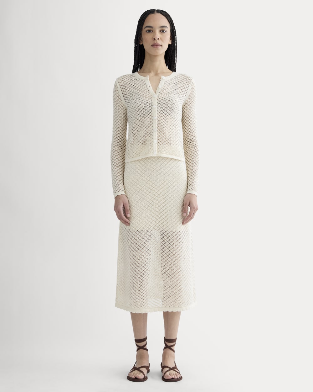 The Lace Knit Cardigan | Birch