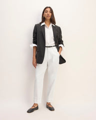 The Draper Tapered Pant in Buttersmooth | White