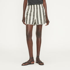 The Poplin Boxer Short | Bone / Black