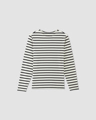 The Premium-Weight Long-Sleeve Mariner Tee |  Canvas / Black