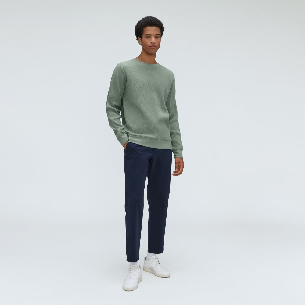 The Waffle Long-Sleeve Crew Tee | Lily Pad
