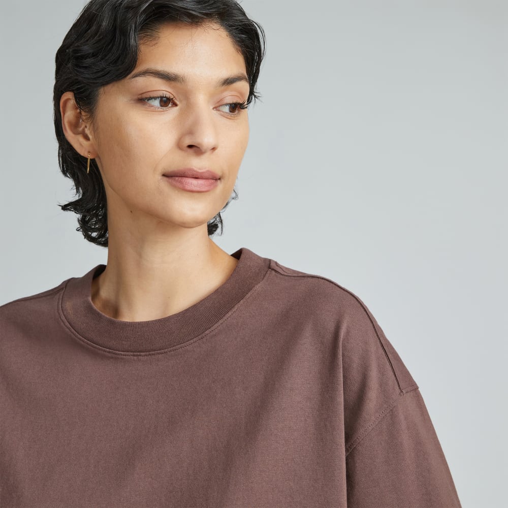 The Premium Weight Relaxed Tee | Chocolate Brown