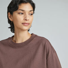 The Premium Weight Relaxed Tee | Chocolate Brown