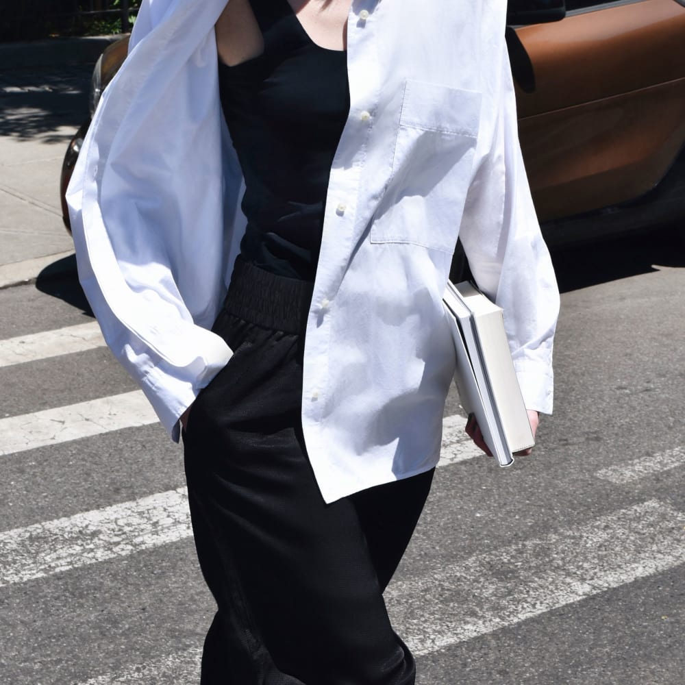 The Poplin Tie Back Shirt | White