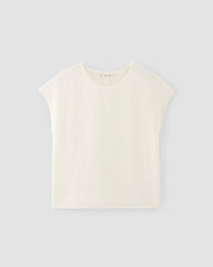 The Mini Jacquard Stripe Top | Bone