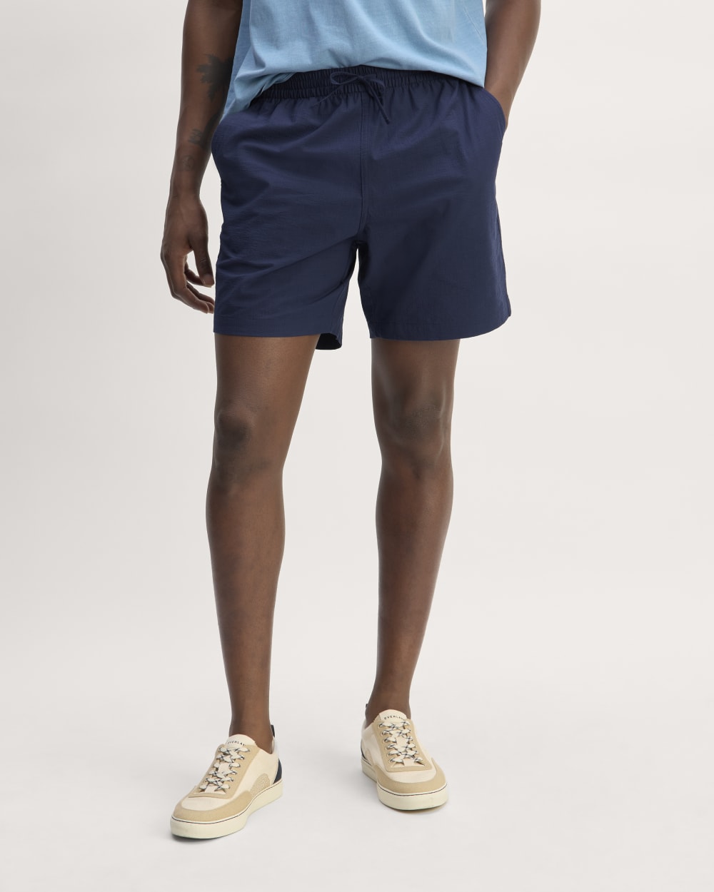 The Seersucker Short | Deep Blue