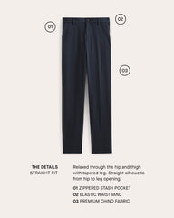 The Transit Chino | Graphite | Straight