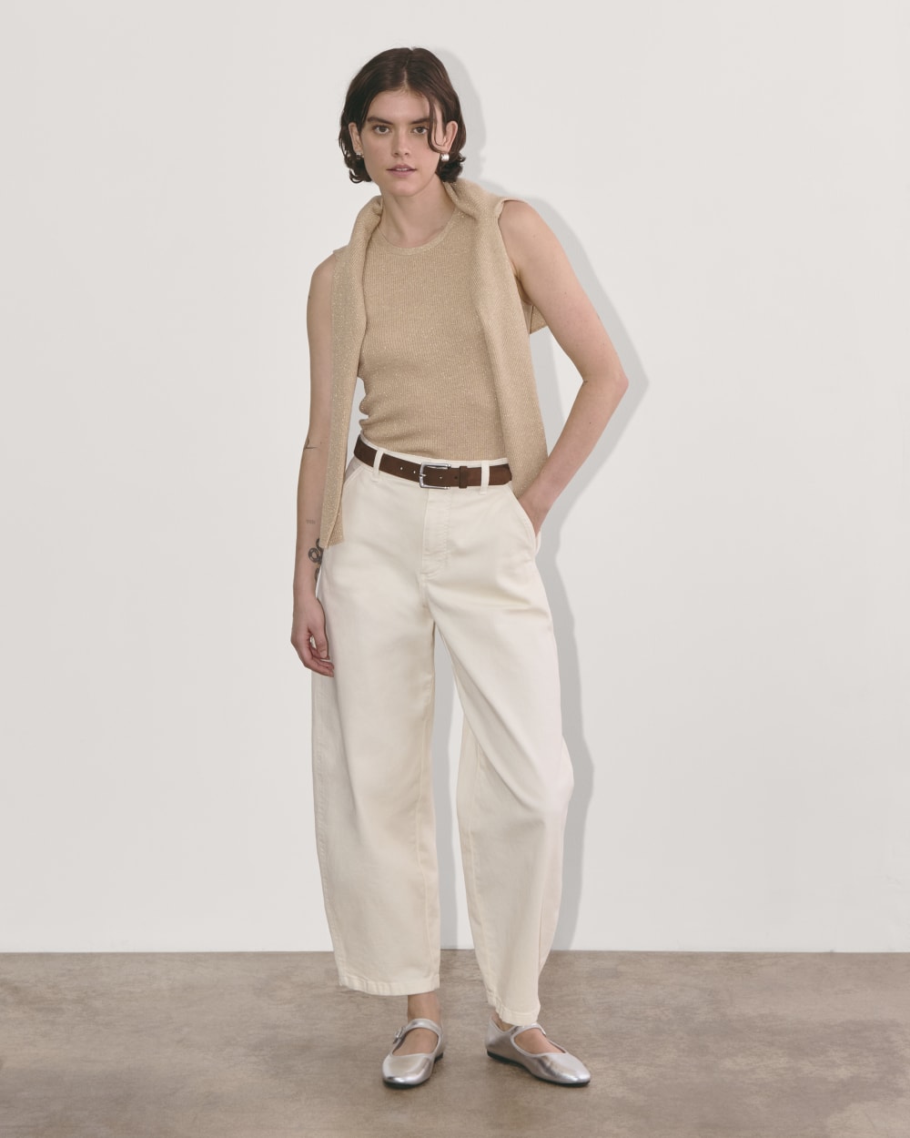 The Tank in Lurex Merino | Gold