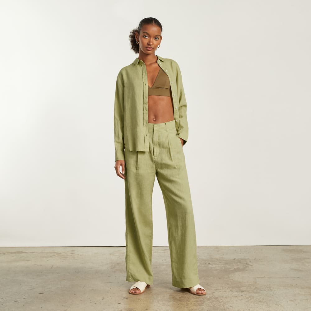 The Must-Have Shirt in Linen | Leek