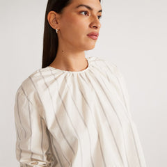The Poplin Breeze Shirt | Black / Canvas Tan