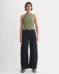 The Form Halter Top | Lichen Green