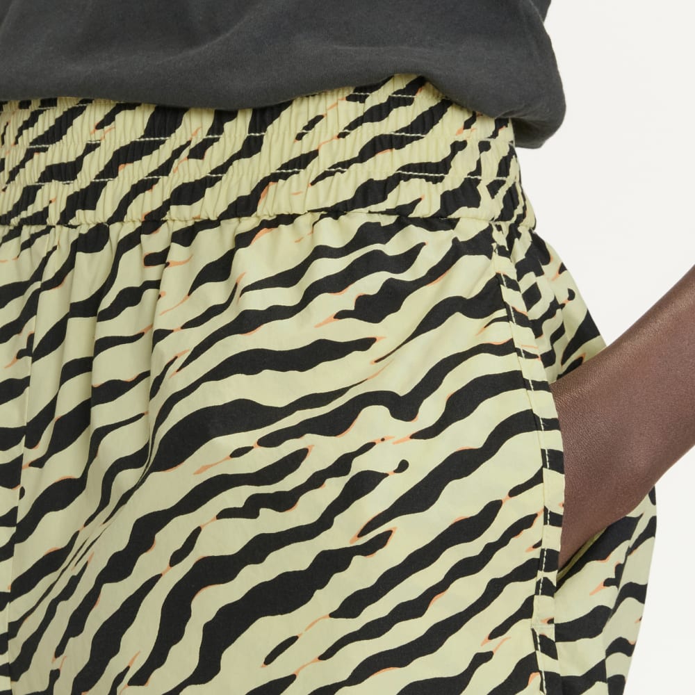 The Poplin Boxer Short | Pale Yellow Tiger Stripe