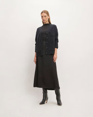 The Cozy-Stretch Relaxed Cardigan | Charcoal