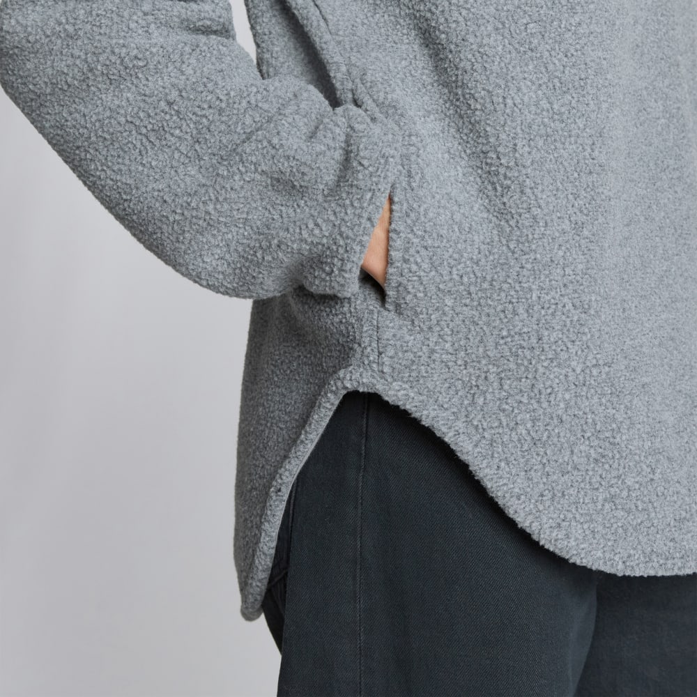 The ReNew Fleece Half-Zip | Heathered Coal