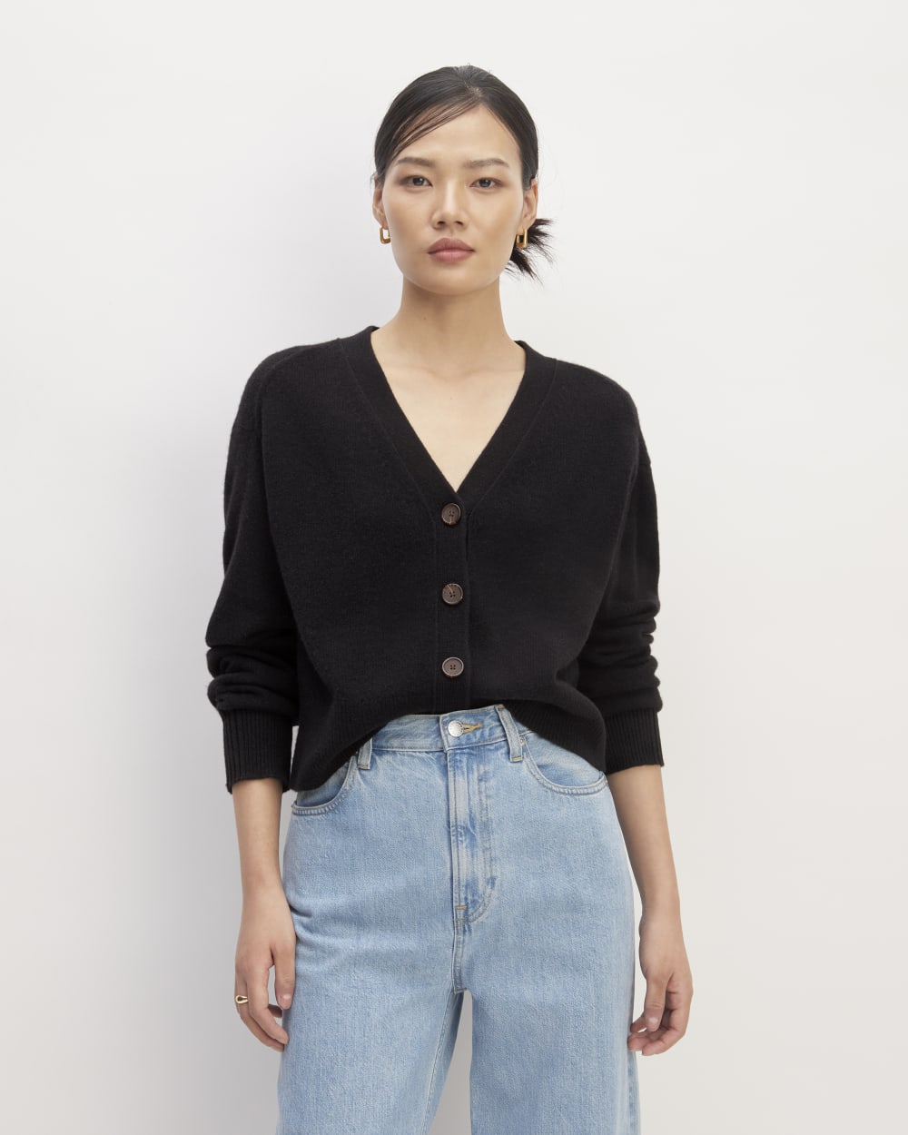 The Cashmere Cardigan | Black