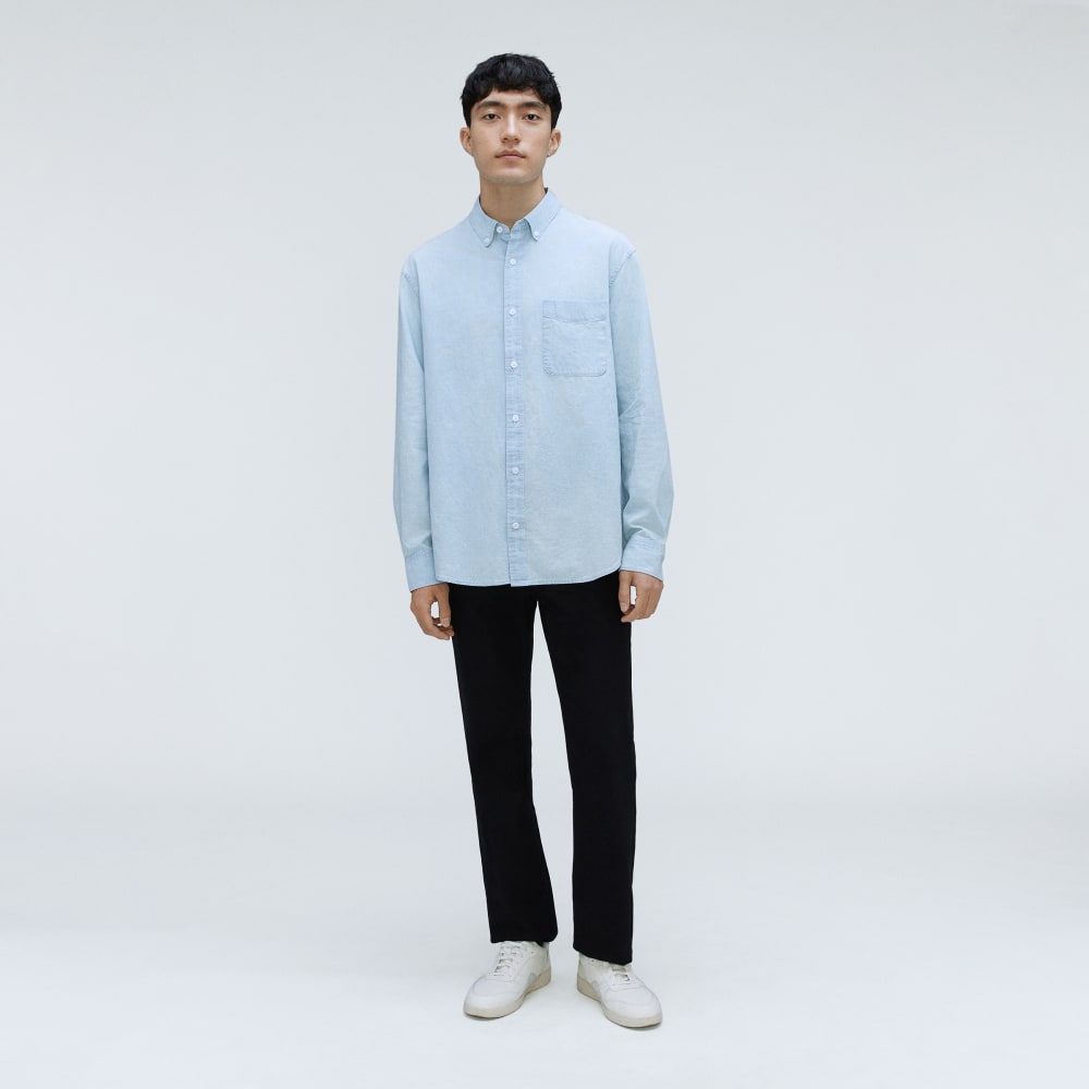 The Relaxed Organic Chambray Shirt  | Icy Blue