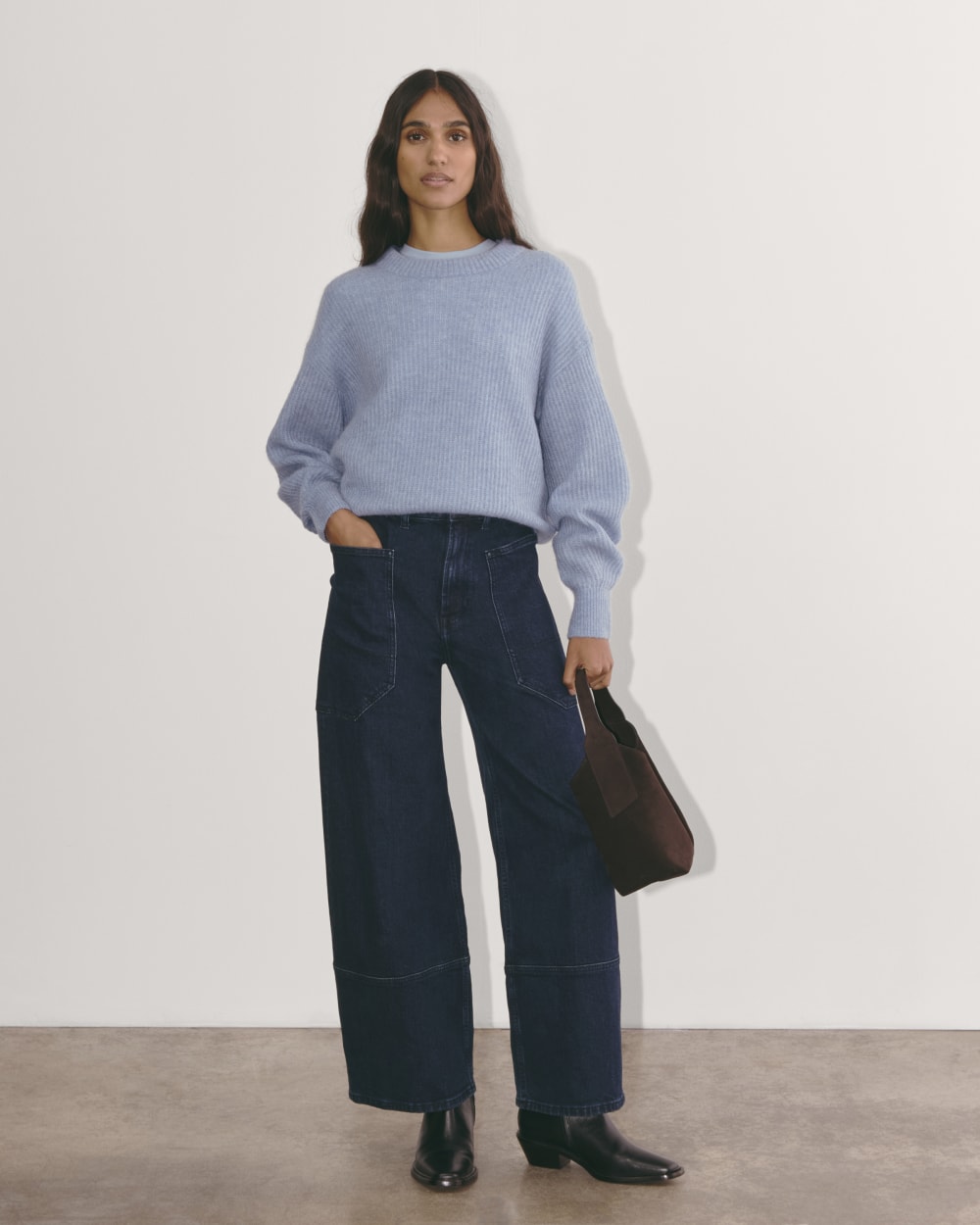 The Cocoon Crew in Alpaca | Heather Blue Slate