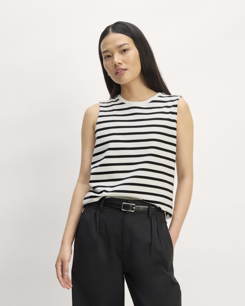 The Mariner Tank | Bone / Black