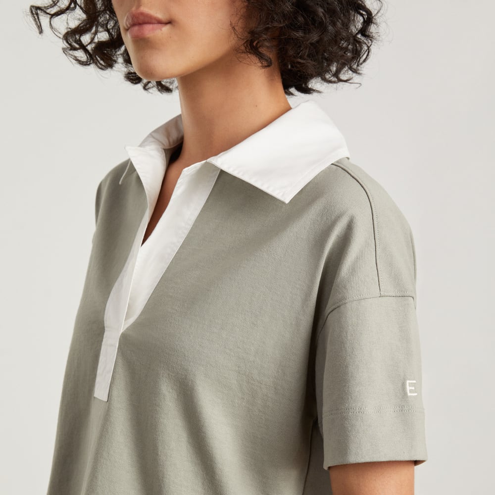The Retro Jersey Polo | Smoke / Bone
