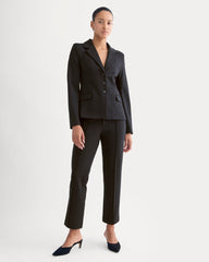 Ponte Sculpted Blazer | Black
