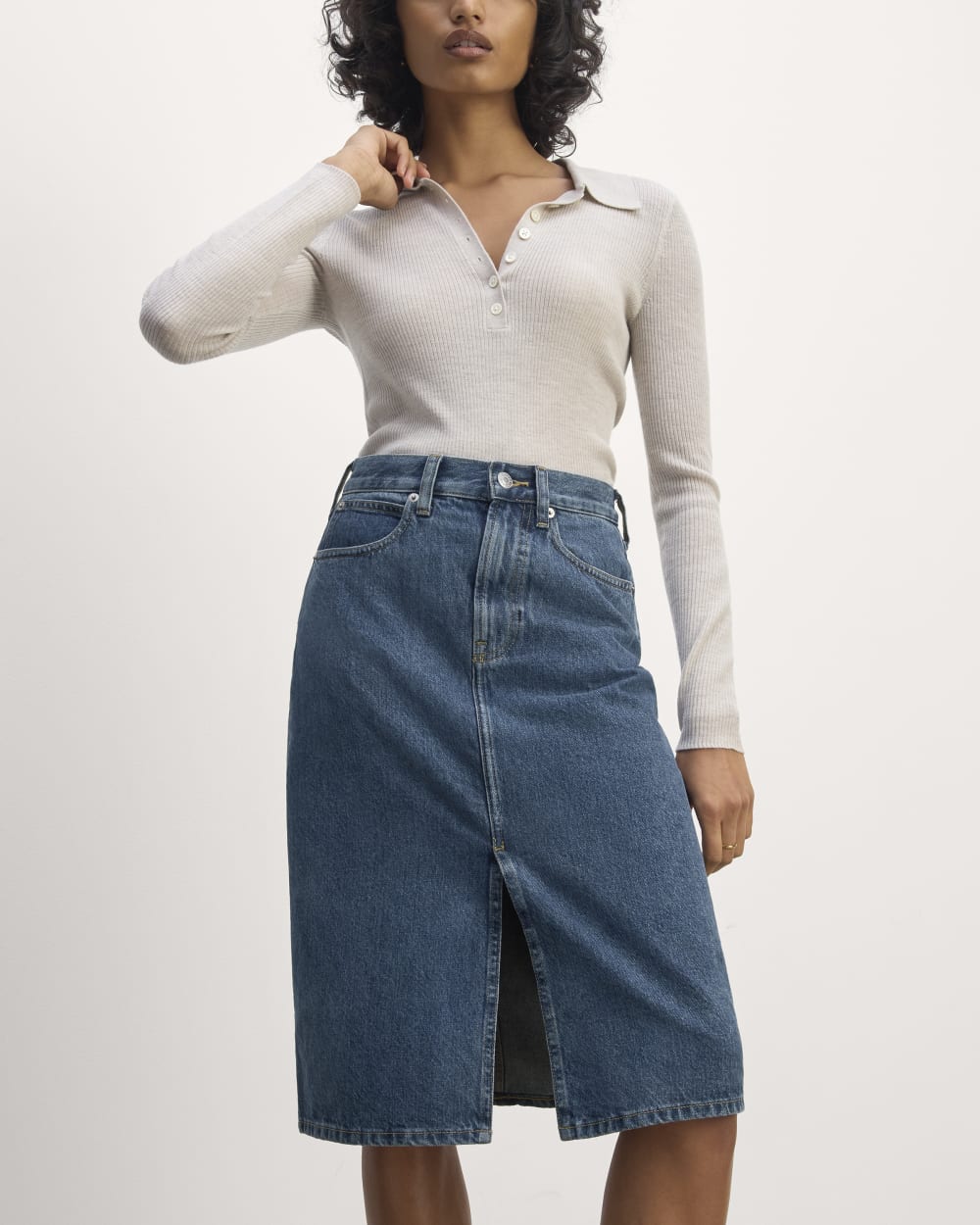 The Mid-Way Skirt | Deep Atlantic