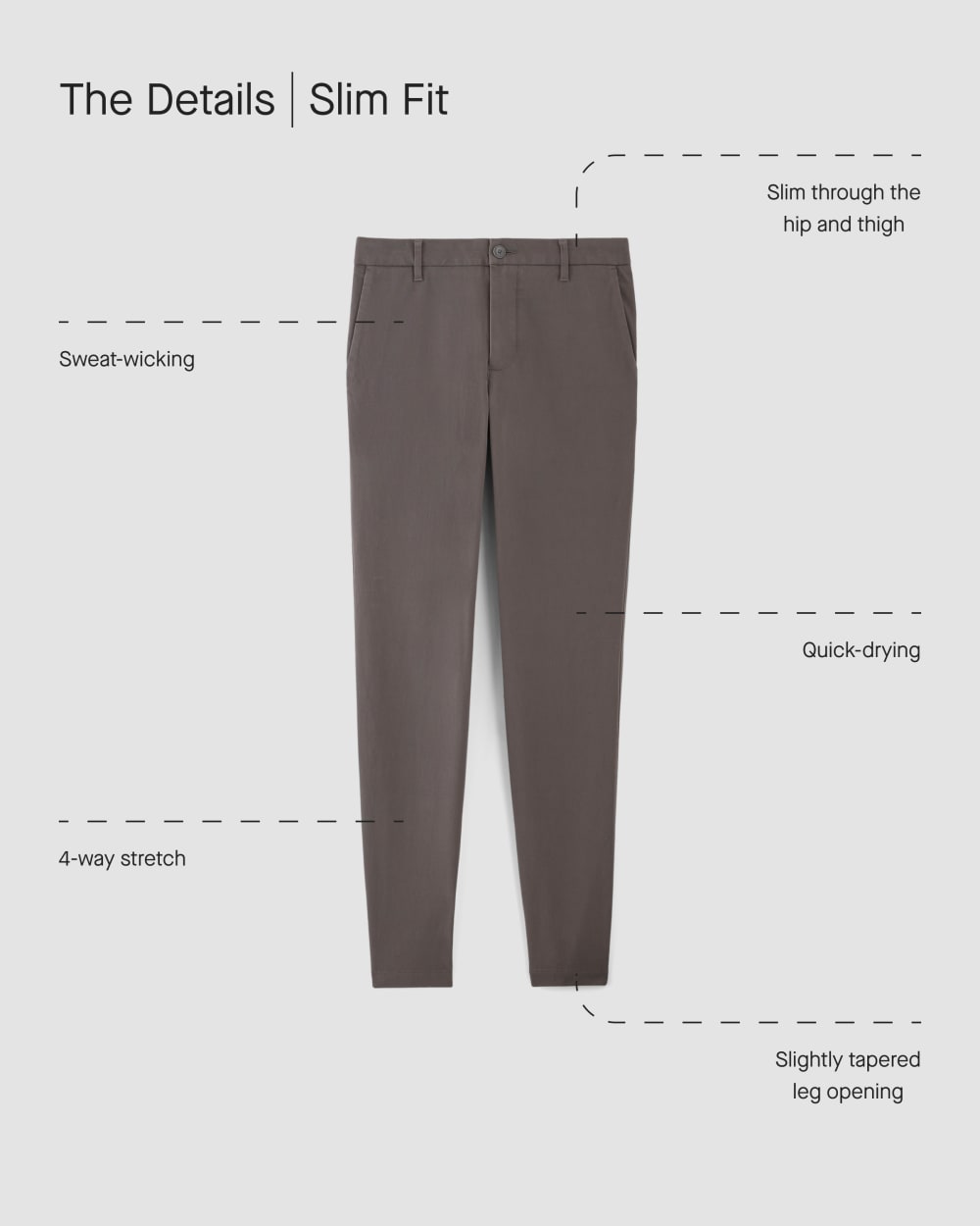 The Performance Chino | Uniform | Stone | Slim