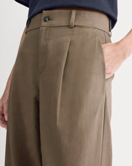 Wide-Leg Trouser in Buttersmooth | Deep Taupe | 32" Inseam