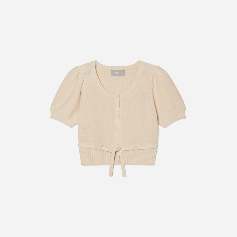The Puff Sleeve Sweater Top | Parchment