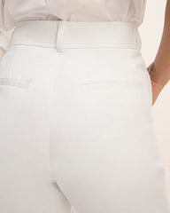 The Draper Tapered Pant in Buttersmooth | White