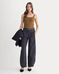 The Light Ribbed Cami in Ultrasoft Merino | Heathered Toffee
