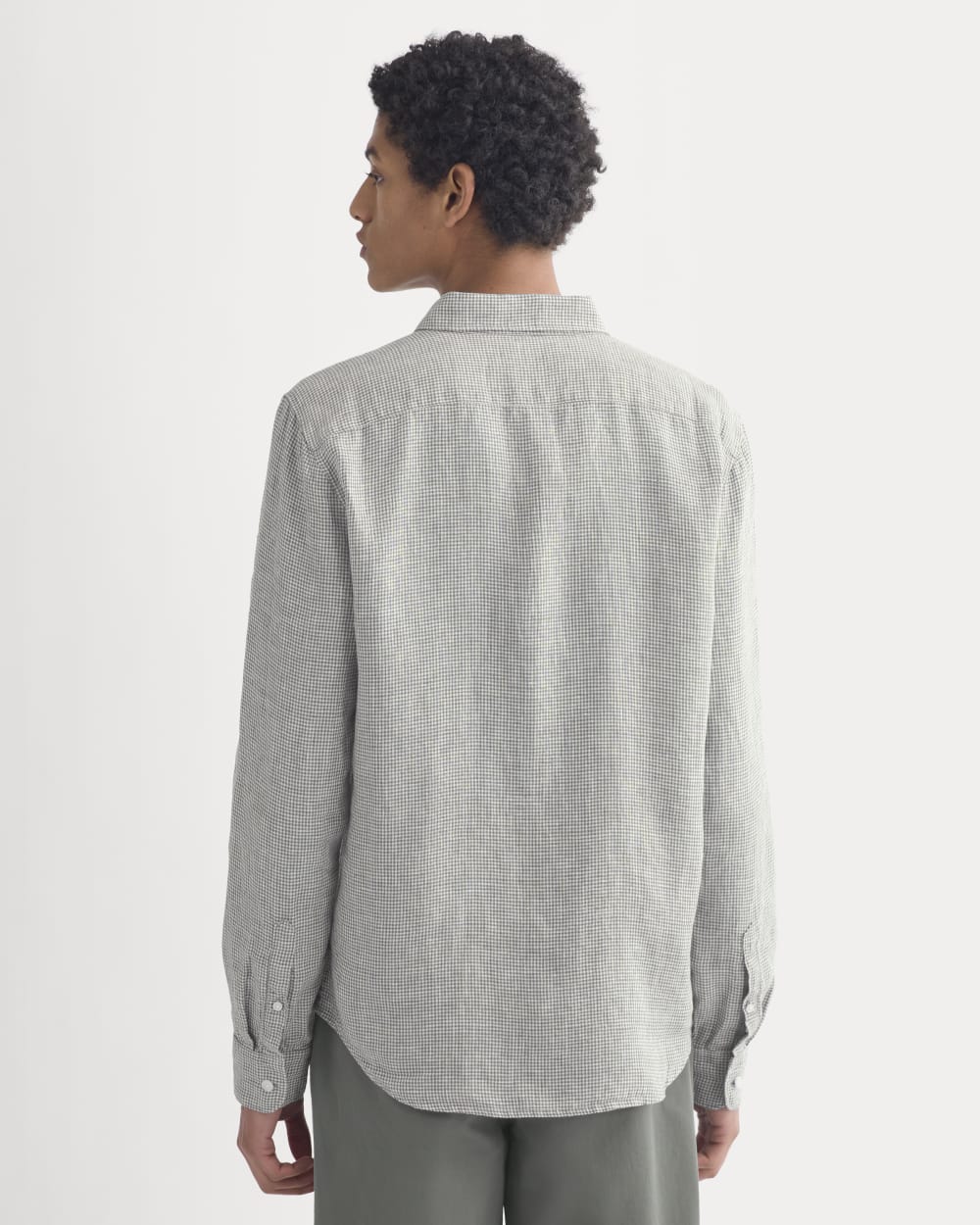 The Classic Shirt in Linen | Agave / Bone