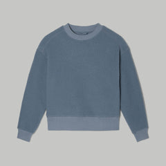 The ReNew Teddy Oversized Crew | Faded Blue
