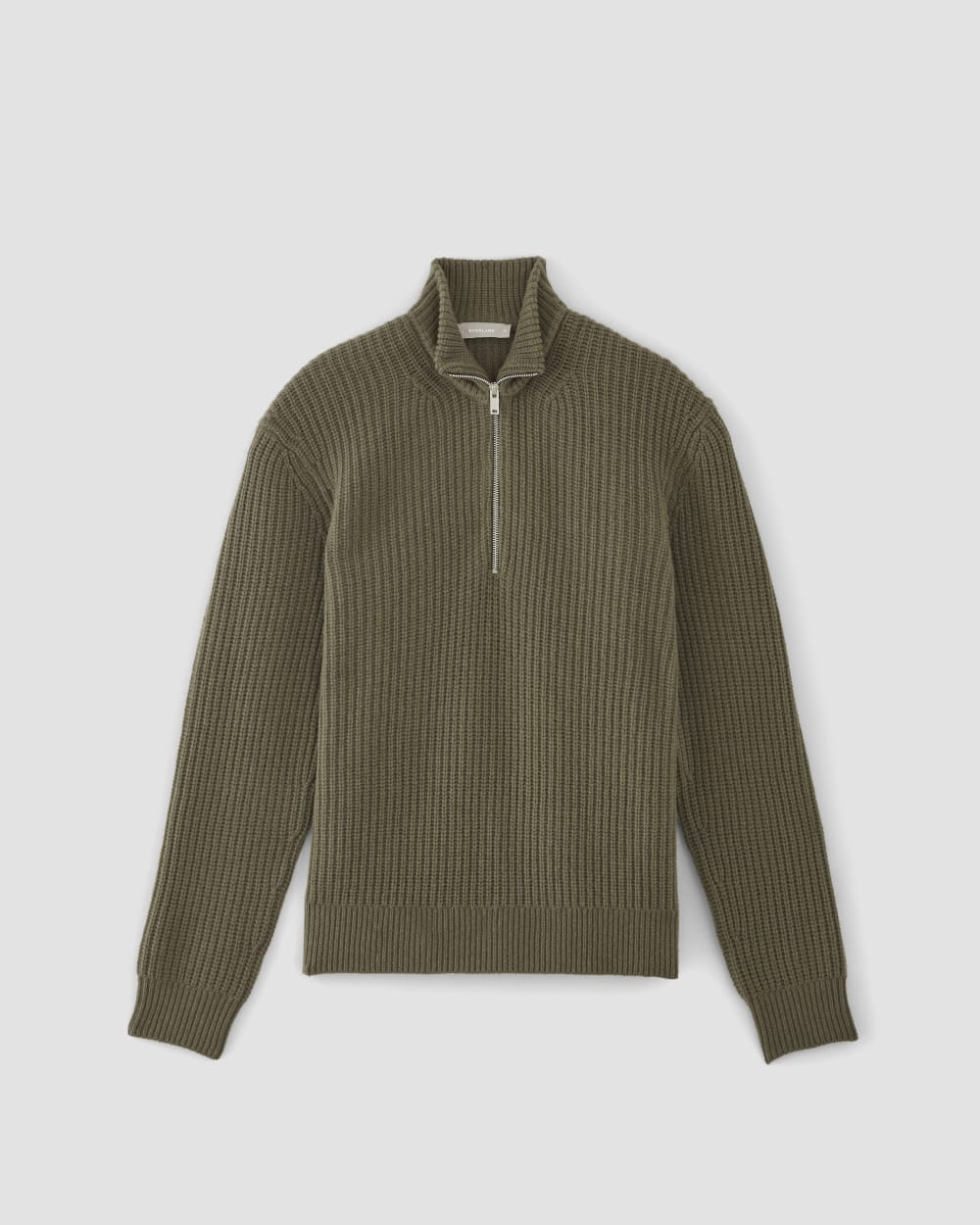 The Felted Merino Half-Zip Sweater | Kalamata